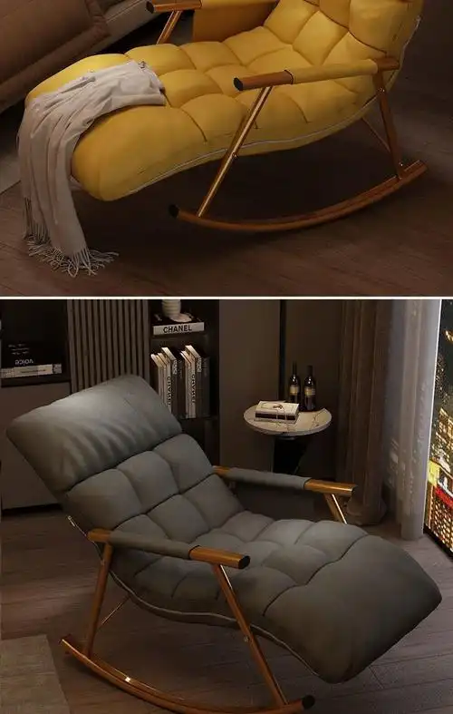 摇椅阳台家用休闲懒人沙发椅子网红卧室大人摇摇椅小户型躺椅睡椅米