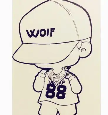 鹿晗简笔画超可爱