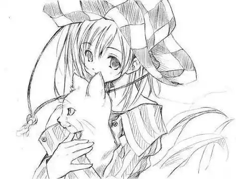 好看的素描画卡通人物