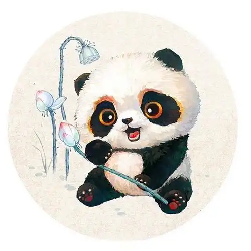 可爱古风q版熊猫头像图片 高清萌萌哒适合做头像的熊猫图片_动物头像