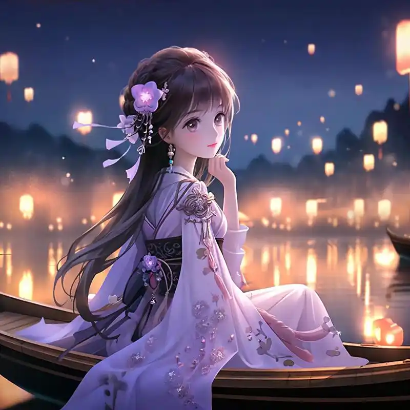 卡通古风头像,古风仙女系列 一个人最好的状态,就是独处的时候,安静