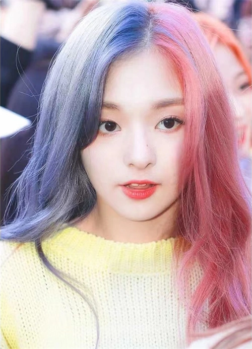 个性女生染发设计 新颖对半染阴阳染_非主流发型 - 美发站