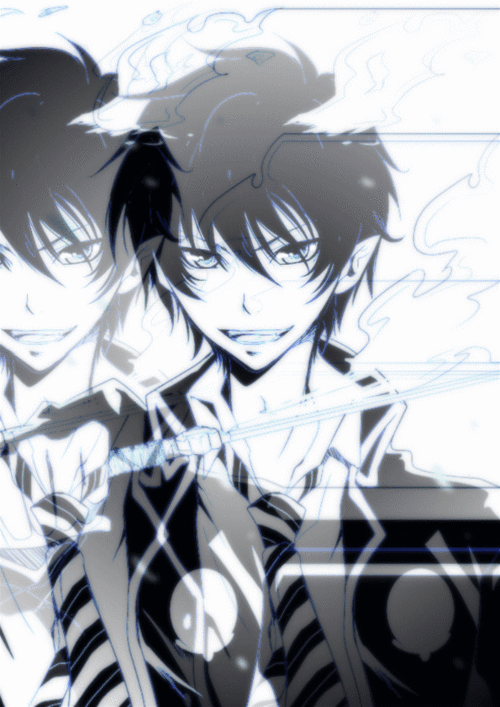 展开全部 最近比较火的动漫- 青之驱魔师,是新番 这个闪图是我自己做