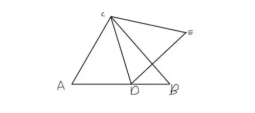 各边相等的三角形叫作等边三角形,等边三角形