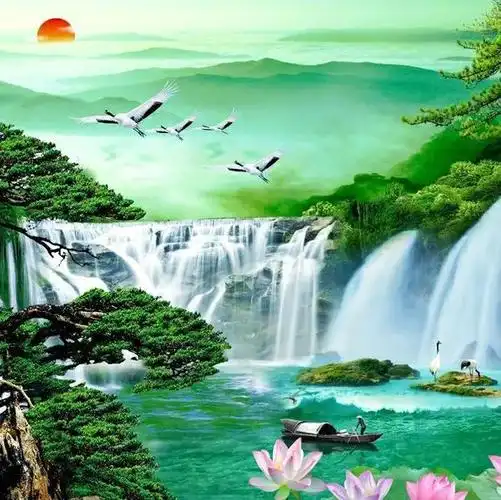 山水画当做微信头像也是能最能体现自己气质以及财运的头像之一.