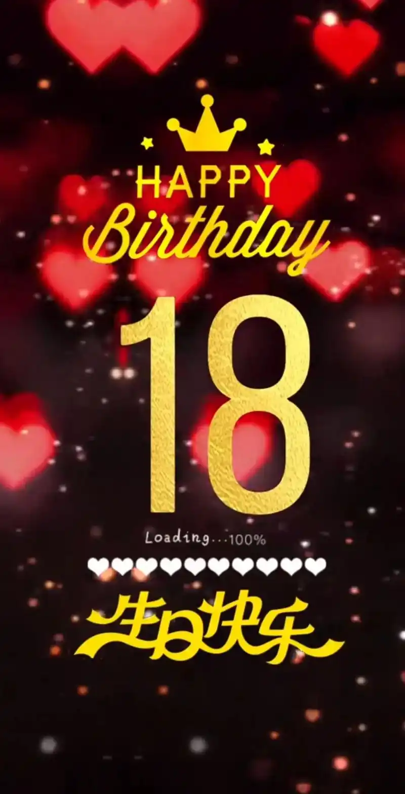 宝贝女儿今天是你十八岁生日 989500是个值得纪念的日子