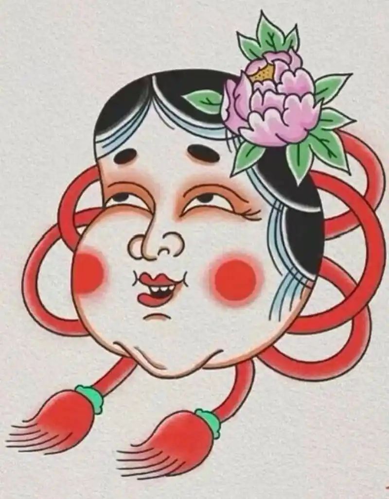 阿多福纹身手稿 日式老传统小图,阿多福纹身手稿