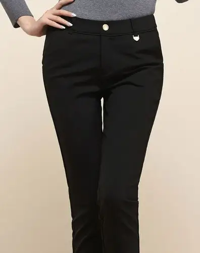 黑色显瘦小脚铅笔裤