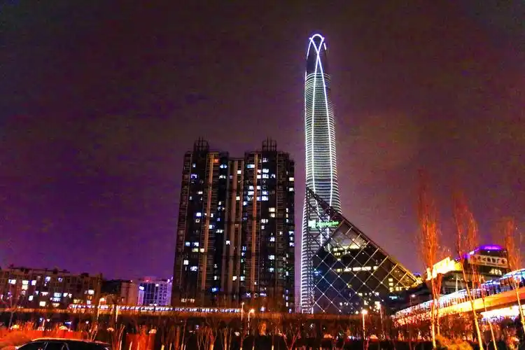 迷人的泰达夜景