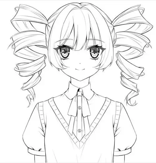 卷发|麻花辫|发型|线稿_网易订阅