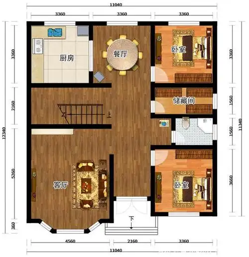 二层农村自建房实拍图,仔细对比效果图后,没想到是这样的