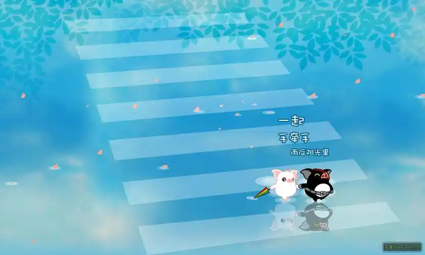 清新淡雅幻灯片背景,蓝色清新幻灯片背景,小清新幻灯片背景,可爱清新