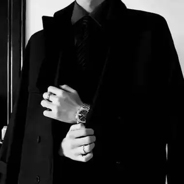 成熟男人西装商务风部位男头高清图 优质黑白色调男生头像