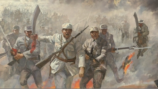 美术经典中的党史第107集孙立新创作的油画作品百团大战