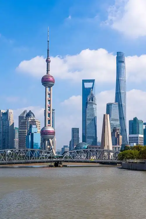 中国上海外滩陆家嘴城市风光图片