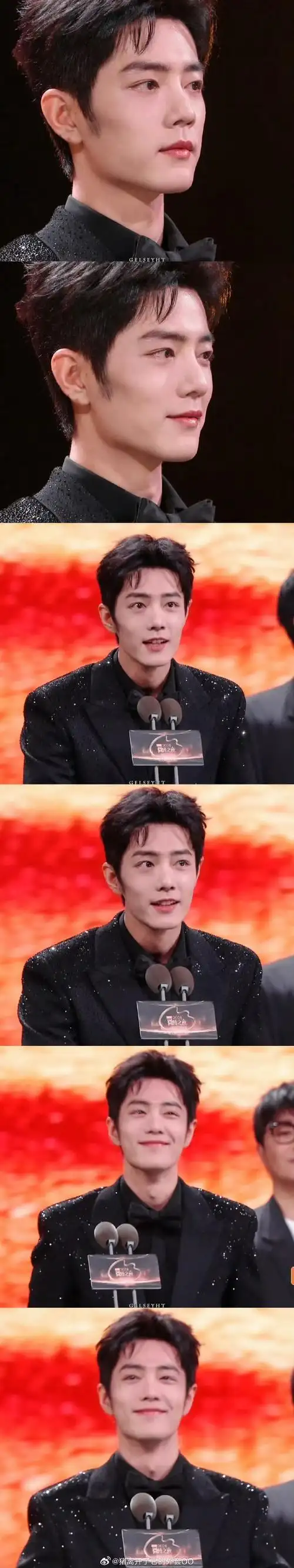 肖战获奖直拍#肖战微博之夜内场高清直拍,这帅绝人寰的一生!