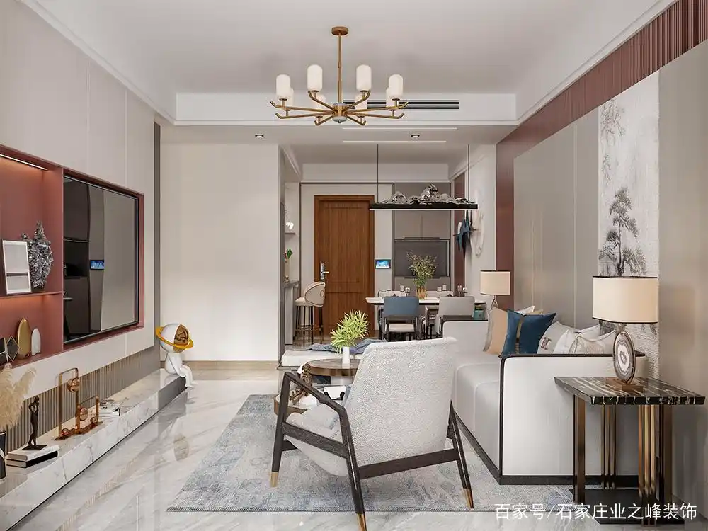 德贤华府120平米新中式装修设计效果图