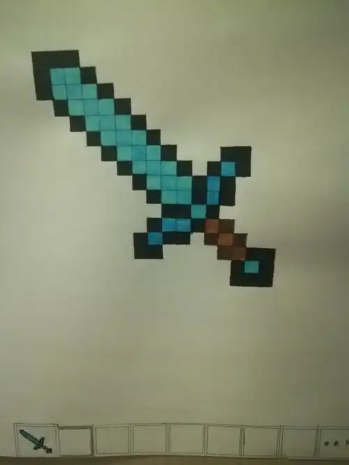 写完作业来画我喜欢的钻石剑