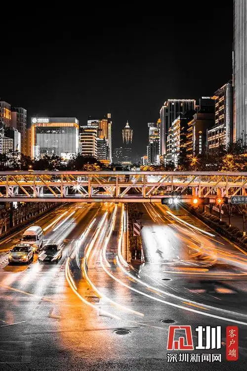 杭州延安路天桥夜景车水马龙十分震撼