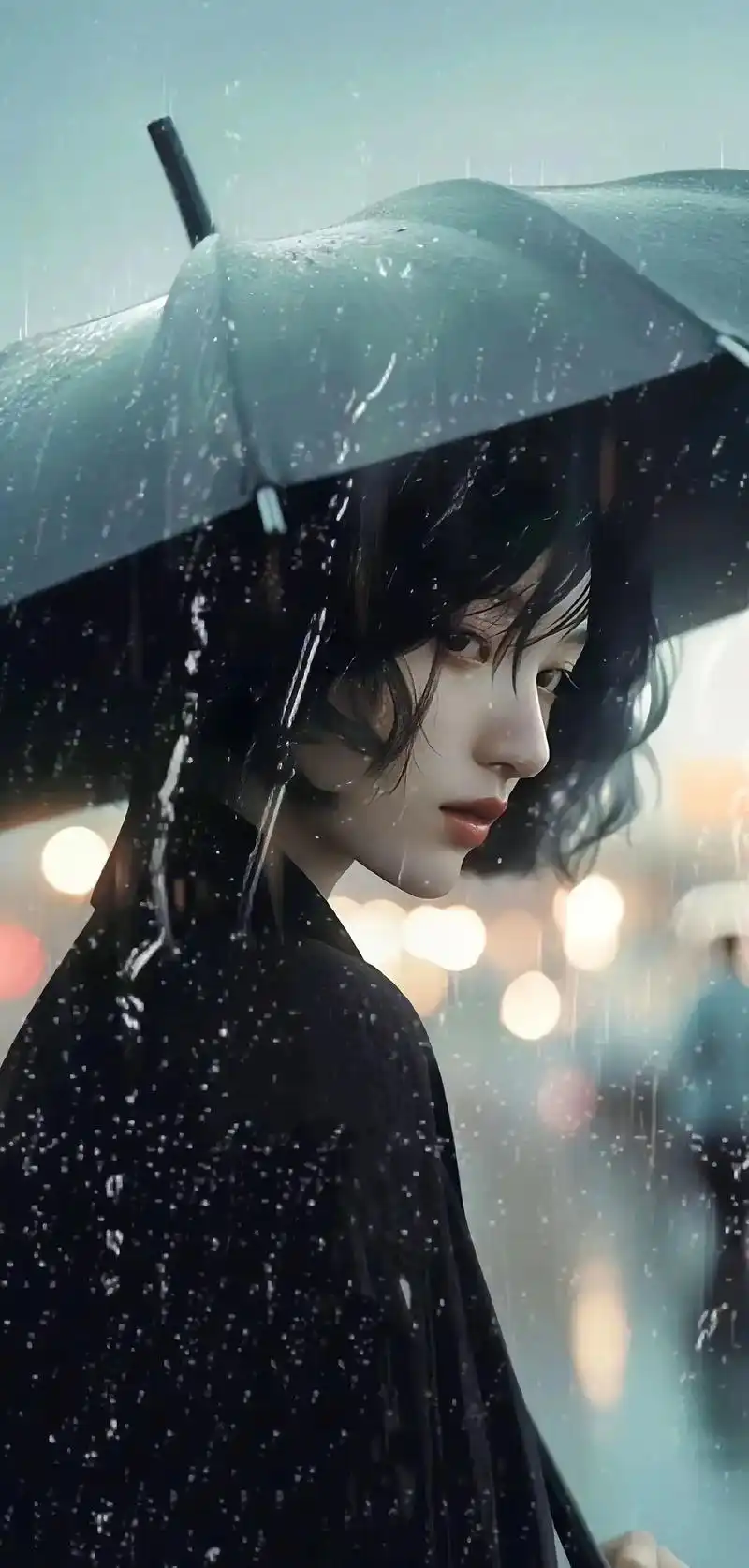 暗黑冷艳高级感女生壁纸.#美女壁纸 #高级感 #送你一张壁纸 - 抖音