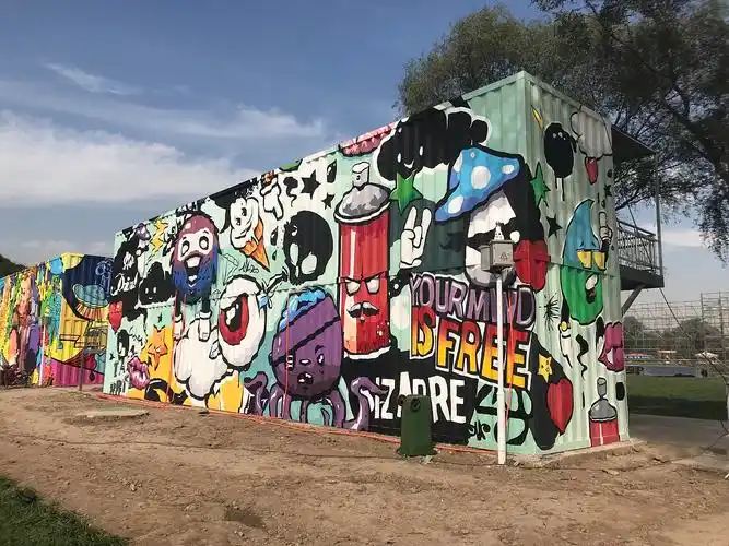 花卉小镇集装箱彩绘 集装箱涂鸦 - 原创作品 - 站酷(zcool)