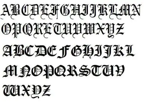 花体字 这完全是一种装饰性字体