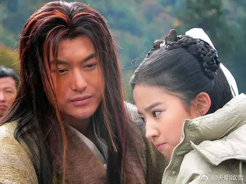 刘亦菲 小龙女 2006电视剧《神雕侠侣》片场花絮