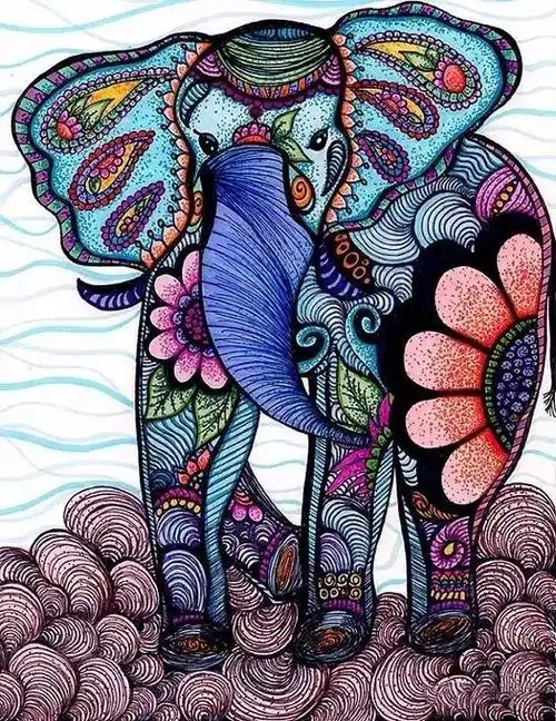 没想到吧,彩色线描居然还可以这么呆萌