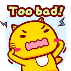 哈咪猫英文表情～too bad