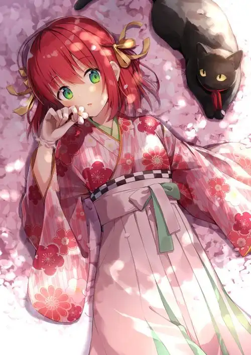 樱花少女 作品标题:樱花 画师:ののの