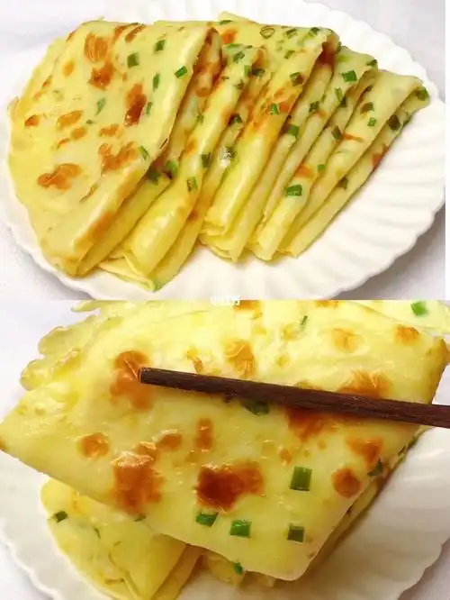 5分钟搞定美味营养早餐葱花鸡蛋饼_奶粉_鸡蛋饼_母乳_早餐_营养早餐