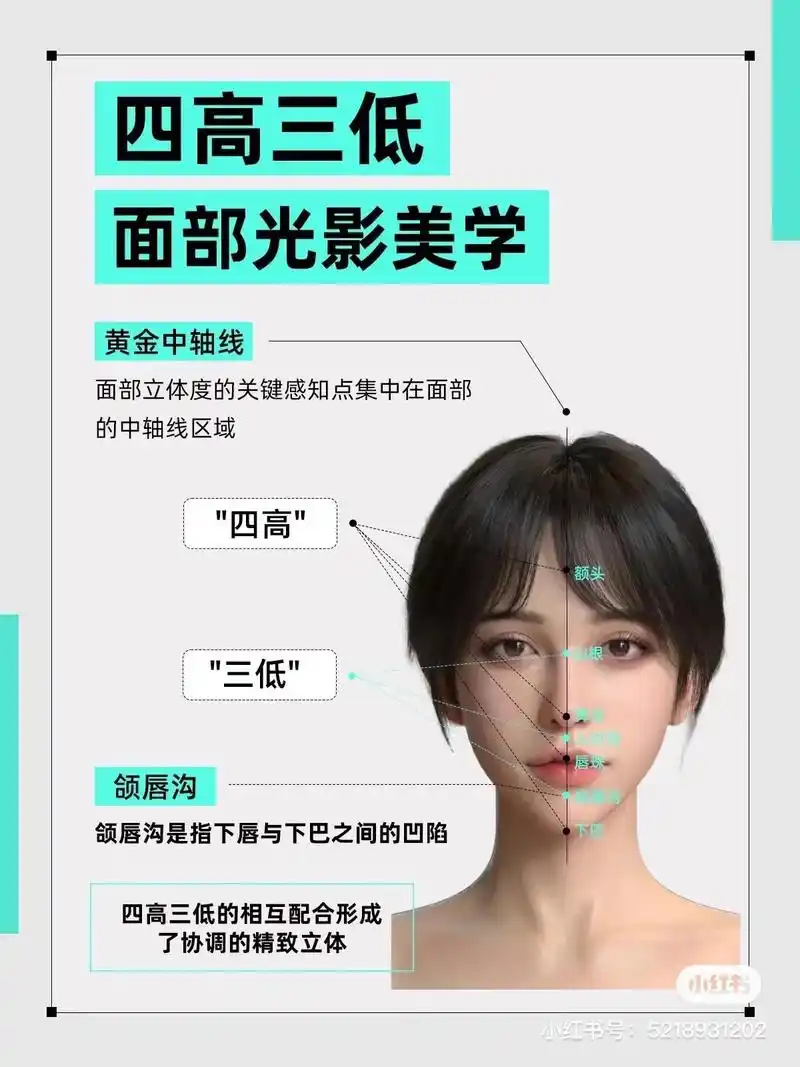 面部美学设计 面部精雕最重要的当然是美学设计  #变美思路  - 抖音