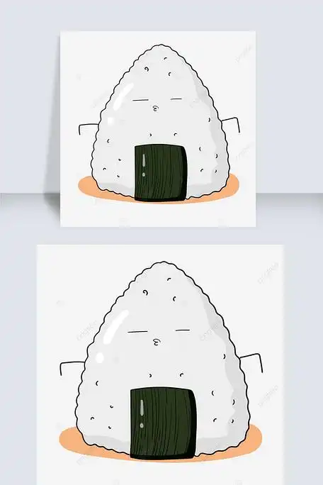 自信的三角形饭团