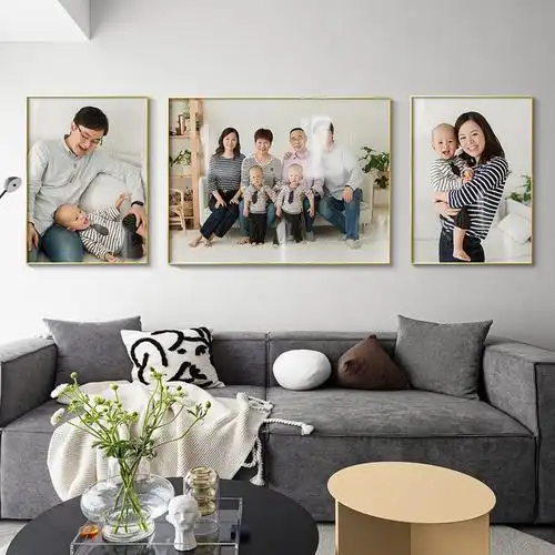 全家福洗照片相框挂墙摆台结婚照冲印冲洗相片制作婚纱照放大