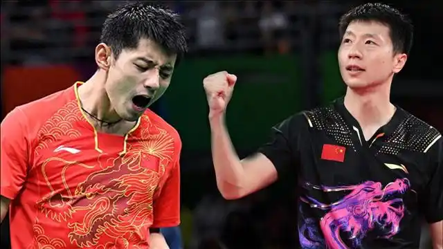 绝代双雕的首次大赛决战,张继科vs马龙上集