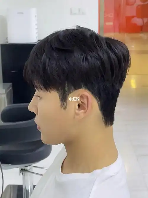 喜欢韩系发型的男生可以尝试这个发型