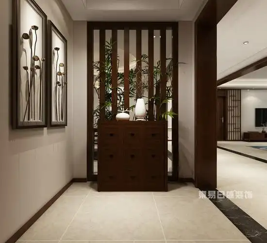 新中式风格-玄关-装修效果图