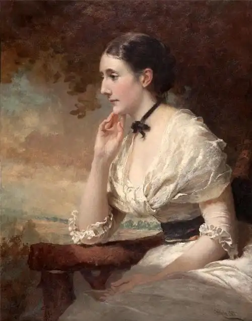 英国画家george elgar hicks - 肖像油画作品欣赏