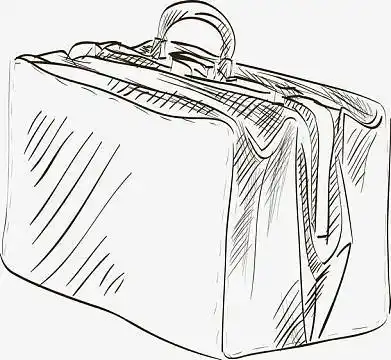 手绘 皮箱 行李箱图片(1667x1538)aipng可爱卡通旅游矢量地图素材元素