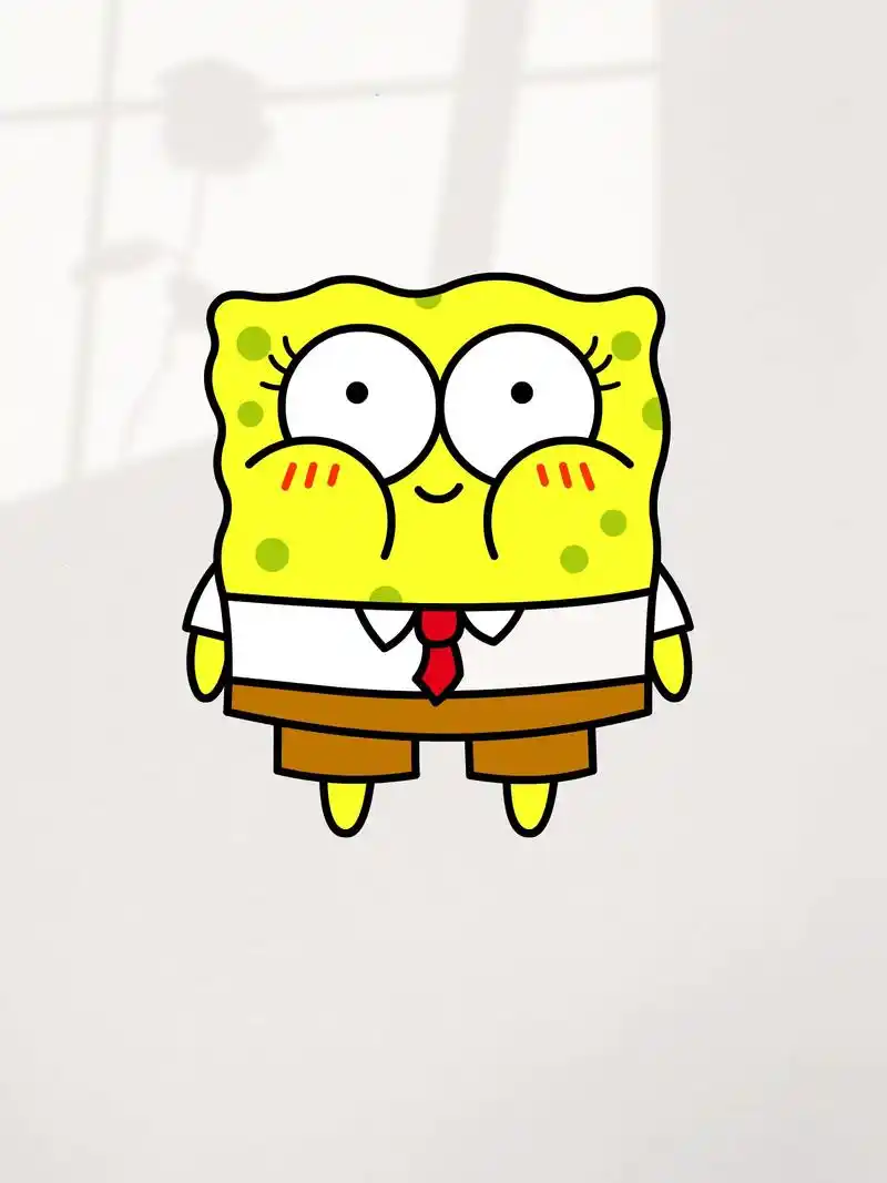 字母画可爱的海绵宝宝简笔画～快乐是什么?#简笔画  #海绵宝 - 抖音