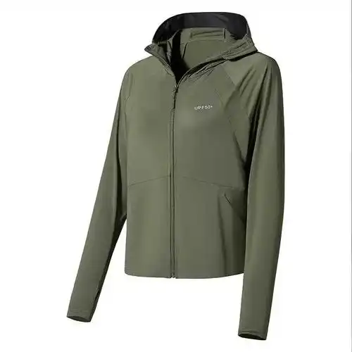 ojs防晒衣女夏季黑胶帽檐upf50防紫外线原纱冰感防晒服外套皮肤衣