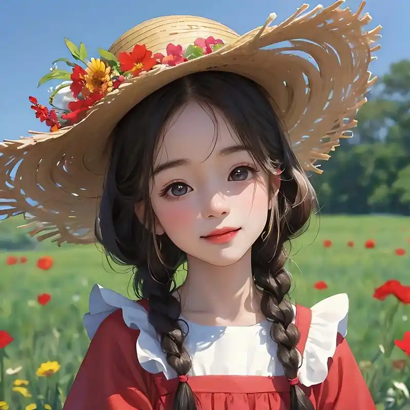 田园女孩,甜甜的微笑#值得你长期不换的头像 #干净治愈系壁纸 - 抖音