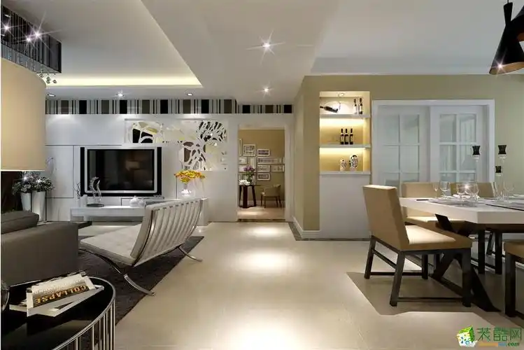 未来方舟132平米三室二厅现代风格装修效果图