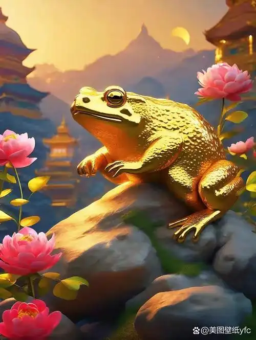 漂亮的金蟾壁纸