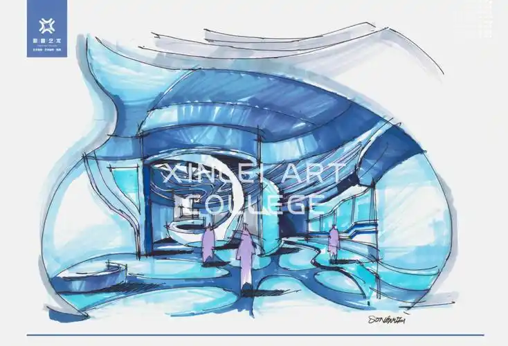 展示陈列设计效果图手绘范例