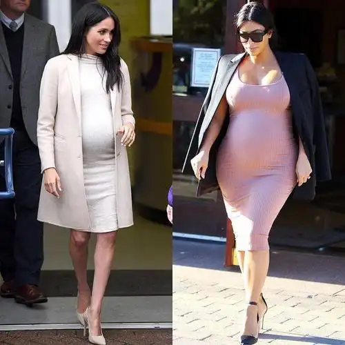 欧美女星孕期挺大肚,自信穿紧身裙!还是维密天使最美