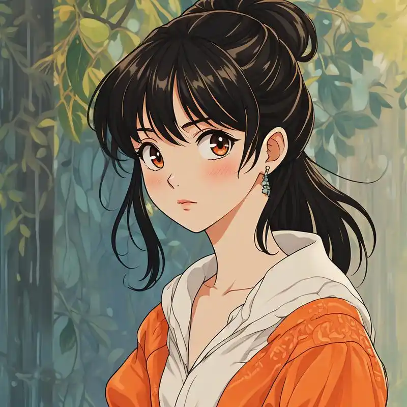 吉卜力色彩动漫美女78优雅头像94