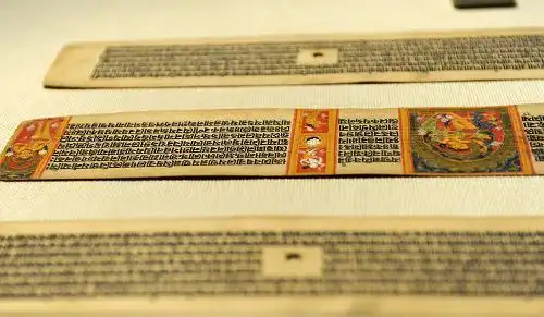 西藏有效抢救贝叶经组图