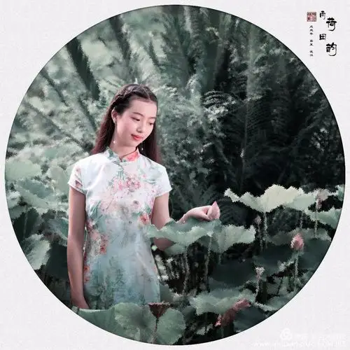 《倚窗听雨后》