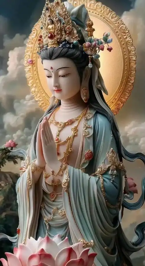 刷到菩萨礼赞🙏祈福,全家健康,平平安安!